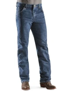 Wrangler Men's Premium Performance Advanced Comfort Mid Stone Jeans - Big & Tall -Western Cowboy Equipment Store 013705 GR P2