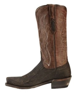 Lucchese Men's Handmade 1883 Carl Sanded Shark Western Boots - Square Toe 13 Lucchese Men's Handmade 1883 Carl Sanded Shark Western Boots - Square Toe -Western Cowboy Equipment Store 034A89 47 LT