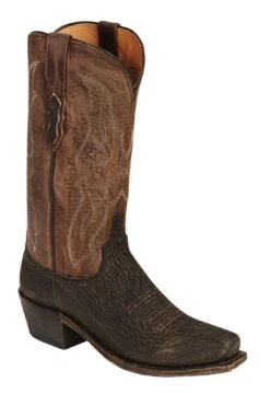 Lucchese Men's Handmade 1883 Carl Sanded Shark Western Boots - Square Toe 14 Lucchese Men's Handmade 1883 Carl Sanded Shark Western Boots - Square Toe -Western Cowboy Equipment Store 034A89 47 P1