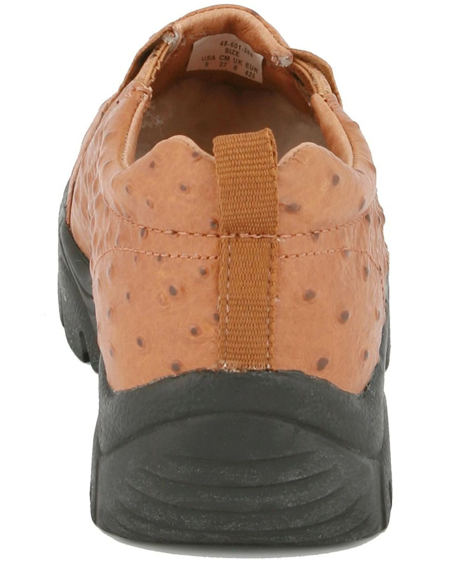 Roper Ostrich Print Leather Slip-On Shoes 3 Roper Ostrich Print Leather Slip-On Shoes