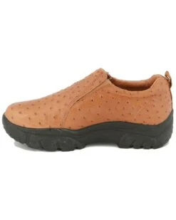 Roper Ostrich Print Leather Slip-On Shoes 12 Roper Ostrich Print Leather Slip-On Shoes -Western Cowboy Equipment Store 038177 21 LT