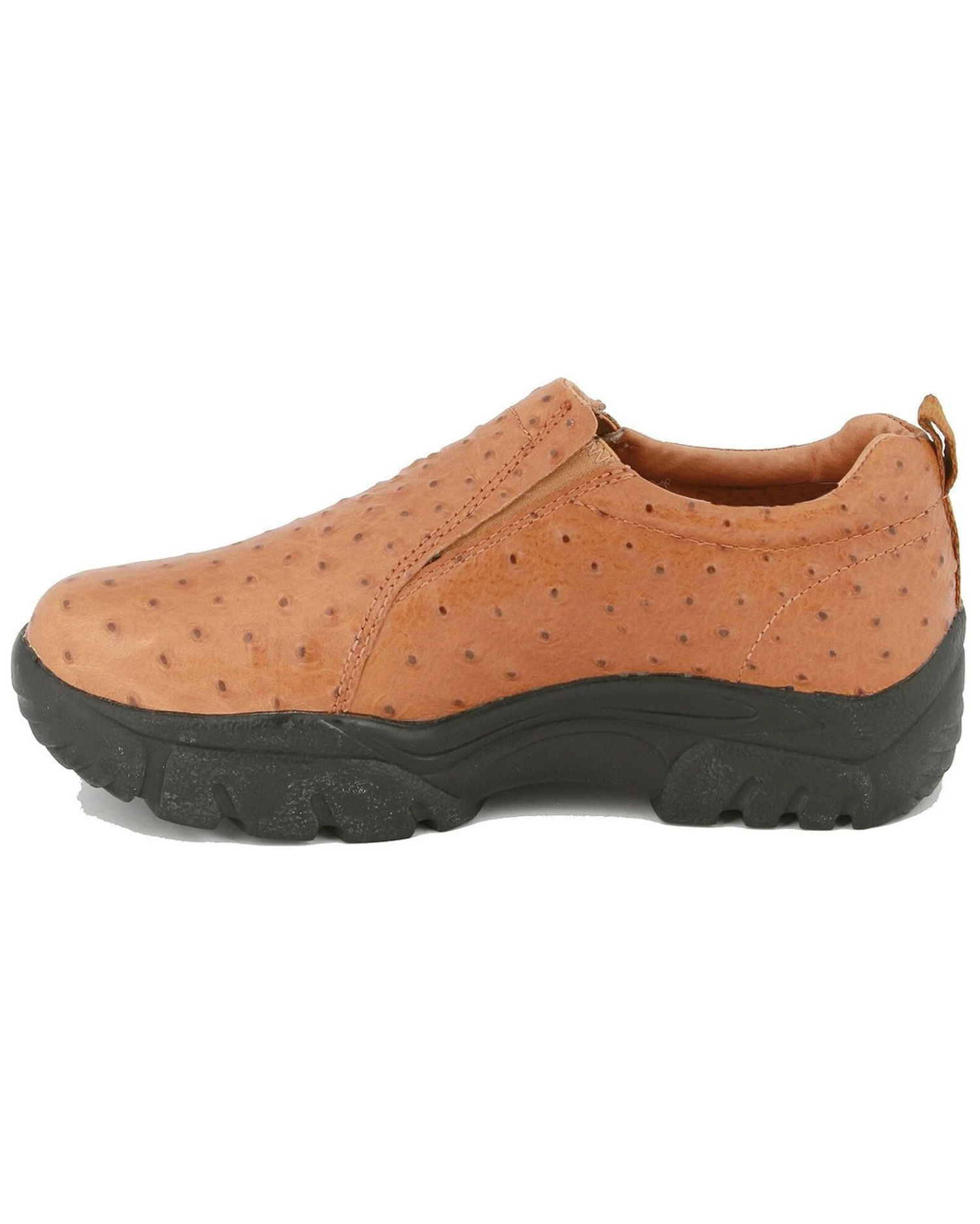 Roper Ostrich Print Leather Slip-On Shoes 6 Roper Ostrich Print Leather Slip-On Shoes - Image 4