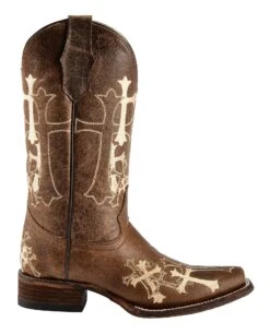 Circle G Women's Cross Embroidered Western Boots - Square Toe -Western Cowboy Equipment Store 045V68 47 RT