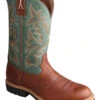 Twisted X Men's Saddle Vamp Pull On Work Boots - Steel Toe -Western Cowboy Equipment Store 050C24 7051 P1