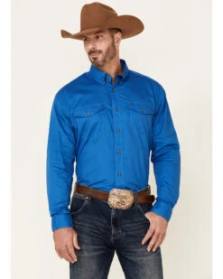 Roper Men's Solid Amarillo Collection Long Sleeve Western Shirt