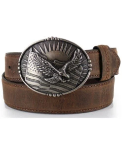 Cody James Men's Patriotic Eagle Leather Belt -Western Cowboy Equipment Store 1202H8 41 P1