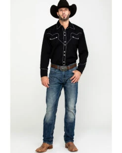 Scully Men's Embroidered Long Sleeve Snap Western Shirt 12 Scully Men's Embroidered Long Sleeve Snap Western Shirt -Western Cowboy Equipment Store 2000041449 7018 P6
