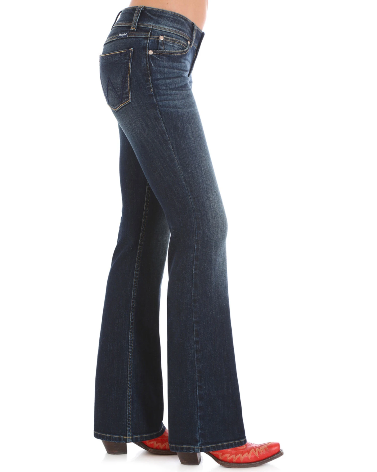 Wrangler Retro Women's Dark Wash Sadie Jeans 9 Wrangler Retro Women's Dark Wash Sadie Jeans - Image 7