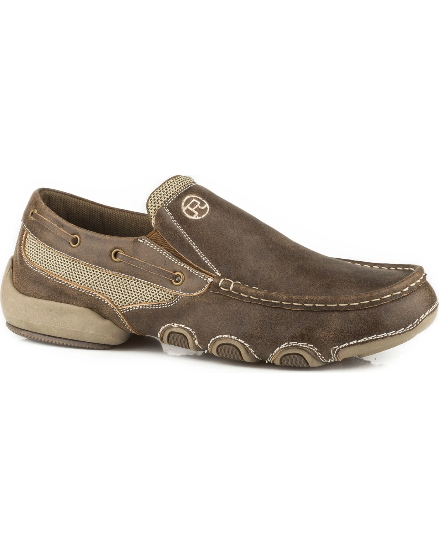 Roper Men's Driving Boat Shoes - Moc Toe 3 Roper Men's Driving Boat Shoes - Moc Toe