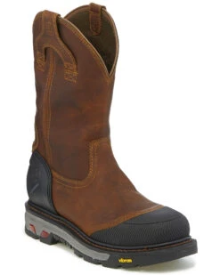 Justin Men's Chestnut Warhawk Waterproof Work Boots - Composite Toe -Western Cowboy Equipment Store 2000242545 203 P1