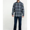 Hawx Men's FR Plaid Print Long Sleeve Woven Work Shirt - Big -Western Cowboy Equipment Store 2000284665 400 P6