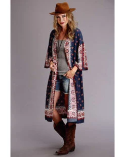 Stetson Women's Bandana Scarf Kimono