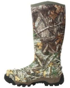 Rocky Men's Camo Rubber Snake Boots - Round Toe