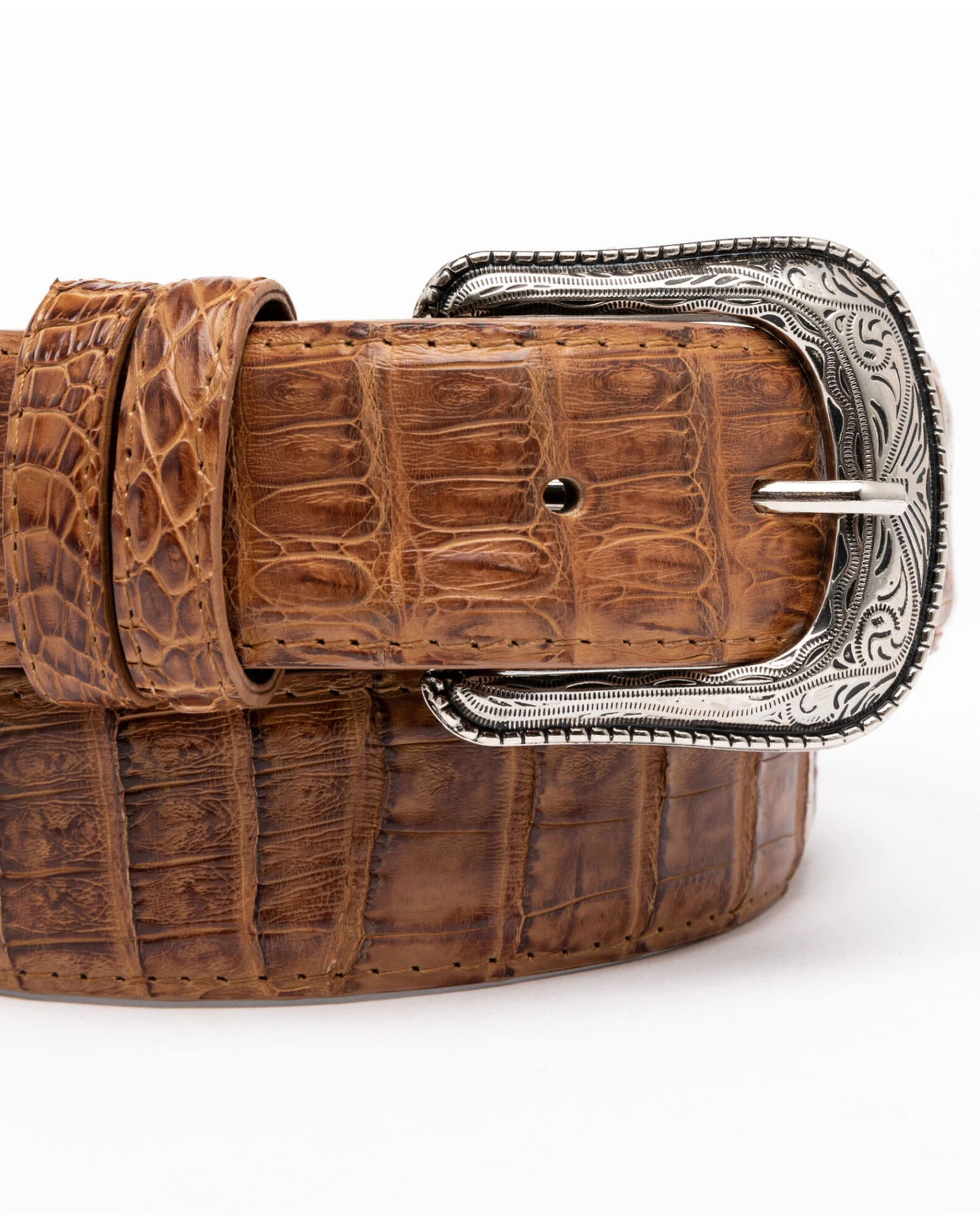 Cody James Men's Brown Hornback Caiman Exotic Belt 4 Cody James Men's Brown Hornback Caiman Exotic Belt - Image 2