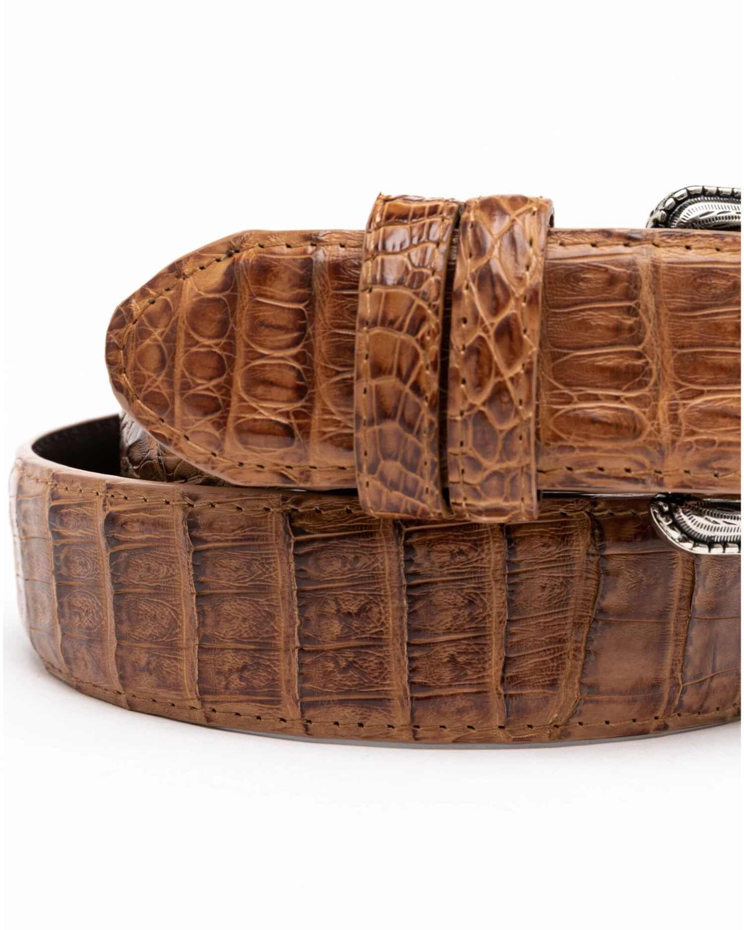 Cody James Men's Brown Hornback Caiman Exotic Belt 6 Cody James Men's Brown Hornback Caiman Exotic Belt - Image 4