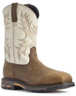 Ariat Men's Cream Workhog Western Work Boots - Composite Toe 9 Ariat Men's Cream Workhog Western Work Boots - Composite Toe -Western Cowboy Equipment Store 2000294178 200 P1
