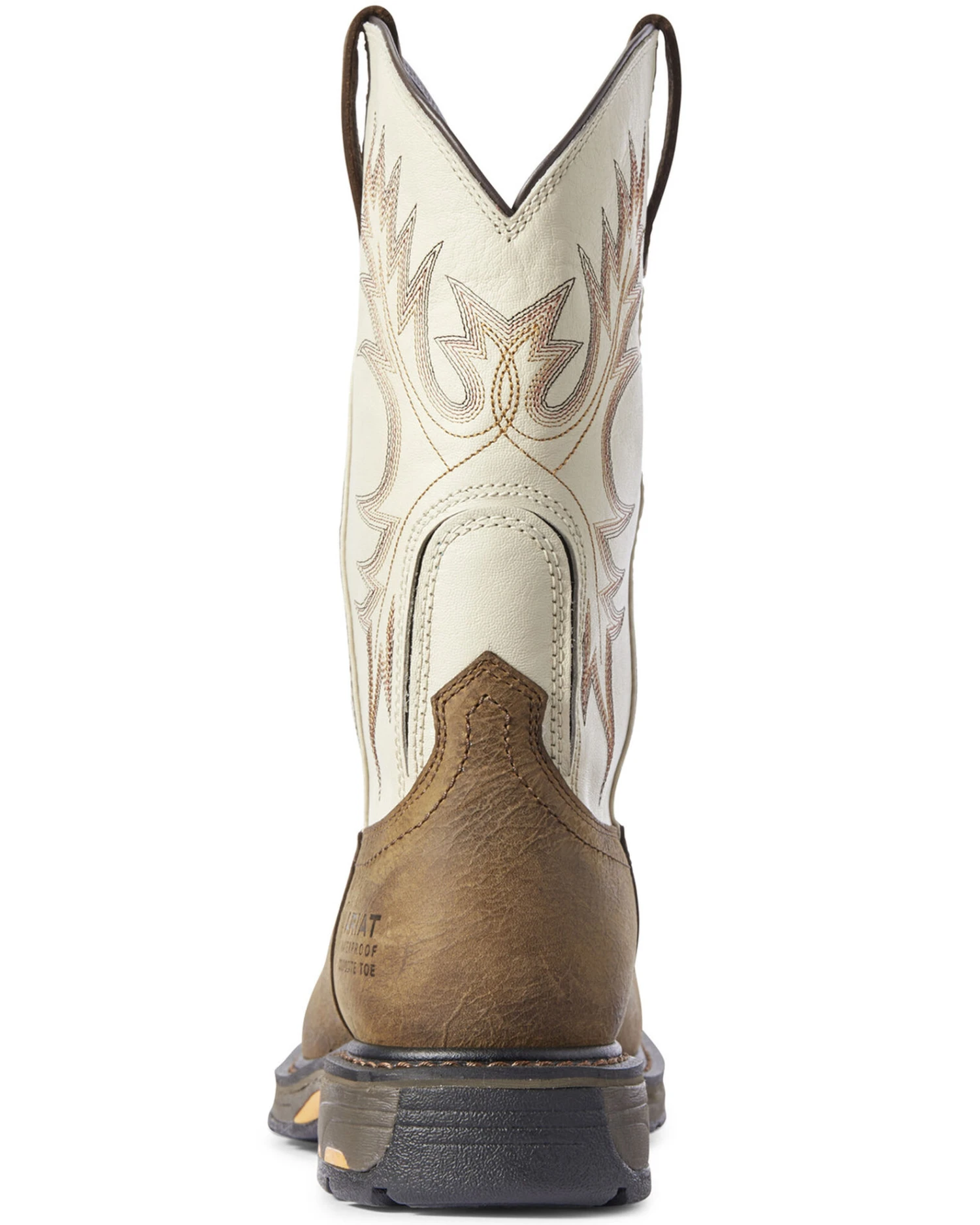 Ariat Men's Cream Workhog Western Work Boots - Composite Toe 6 Ariat Men's Cream Workhog Western Work Boots - Composite Toe - Image 4