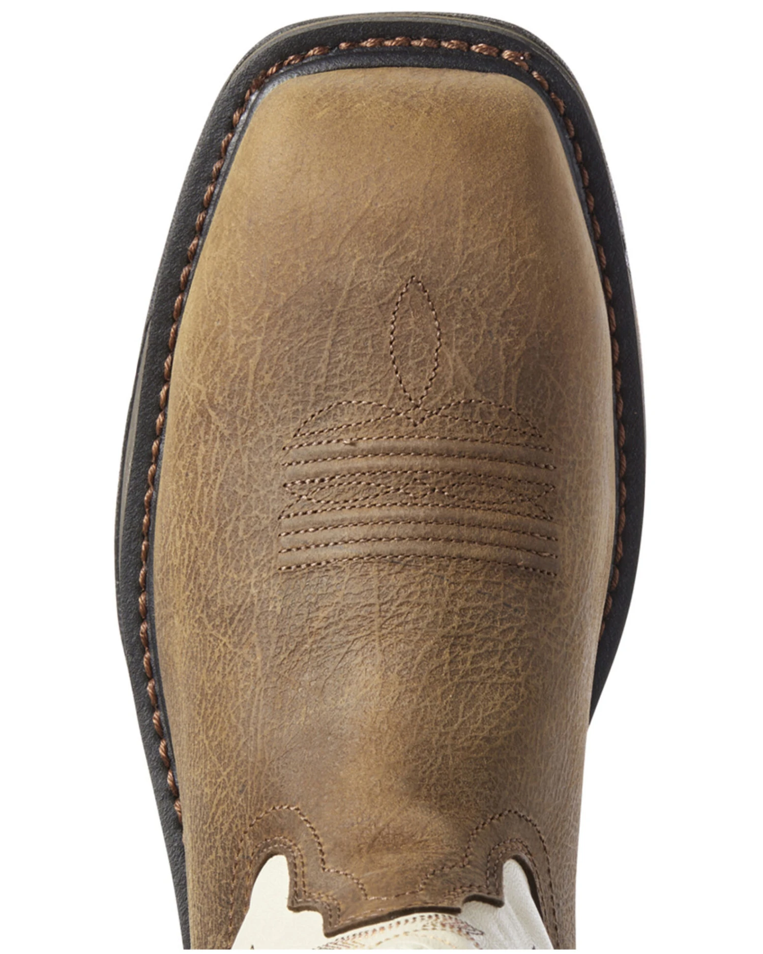 Ariat Men's Cream Workhog Western Work Boots - Composite Toe 7 Ariat Men's Cream Workhog Western Work Boots - Composite Toe - Image 5