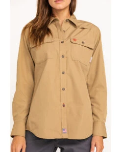Ariat Women's FR Featherlight Long Sleeve Work Shirt -Western Cowboy Equipment Store 2000294406 250 P4