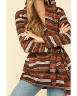 Cripple Creek Women's Orange Striped Blanket Wrap Jacket 11 Cripple Creek Women's Orange Striped Blanket Wrap Jacket -Western Cowboy Equipment Store 2000327628 800 P5