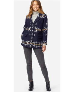 Pendleton Women's Navy Plain Star Wahkenna Coat