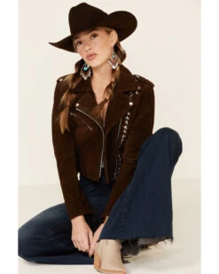 Understated Leather Women's Tan Paris Texas Star Studded Jacket -Western Cowboy Equipment Store 2000339332 280 P1