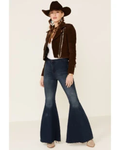 Understated Leather Women's Tan Paris Texas Star Studded Jacket -Western Cowboy Equipment Store 2000339332 280 P2