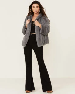 Saints & Hearts Women's Faux Fur Open Hooded Jacket 9 Saints & Hearts Women's Faux Fur Open Hooded Jacket -Western Cowboy Equipment Store 2000339900 020 P2