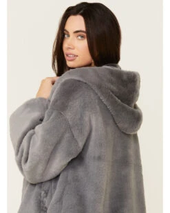 Saints & Hearts Women's Faux Fur Open Hooded Jacket 11 Saints & Hearts Women's Faux Fur Open Hooded Jacket -Western Cowboy Equipment Store 2000339900 020 P5