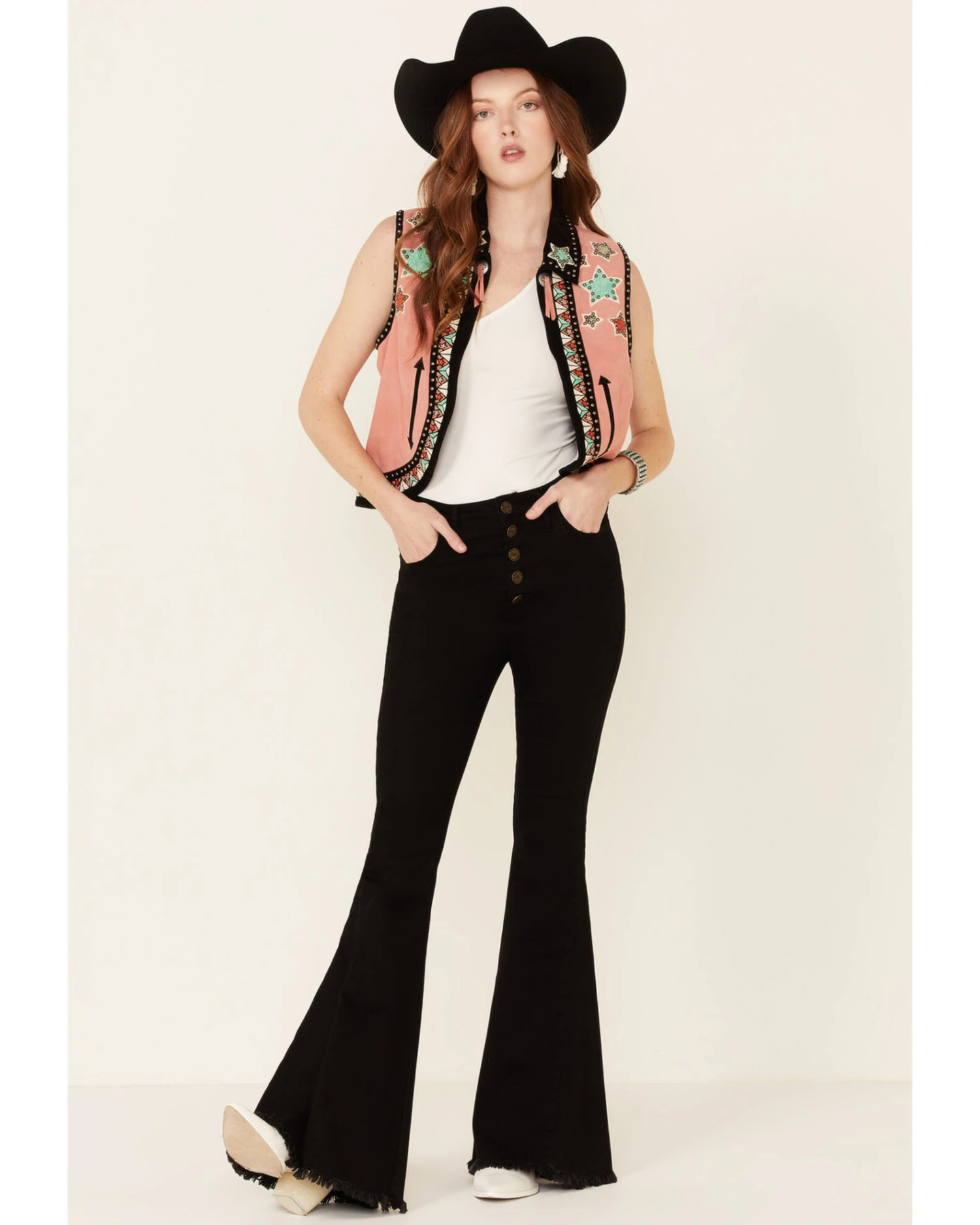 Double D Ranch Women's Song Of The West Suede Vest 3 Double D Ranch Women's Song Of The West Suede Vest