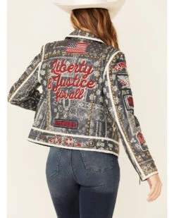 Double D Ranch Women's Liberty & Justice For All Zip-Front Jacket