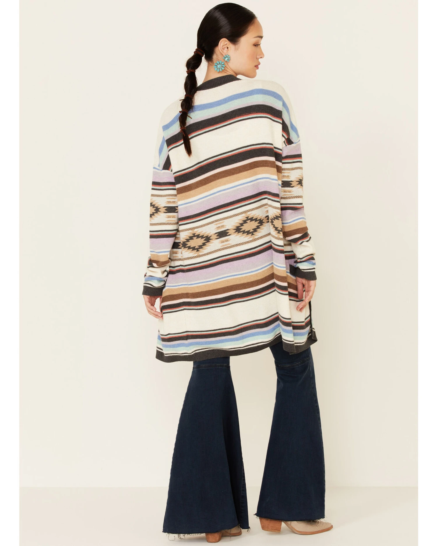 Tasha Polizzi Women's Cream Serape Malibu Cardigan 4 Tasha Polizzi Women's Cream Serape Malibu Cardigan - Image 2