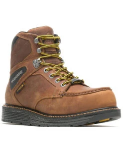 Wolverine Men's Brown Hellcat Ultraspring Work Boots - Soft Toe