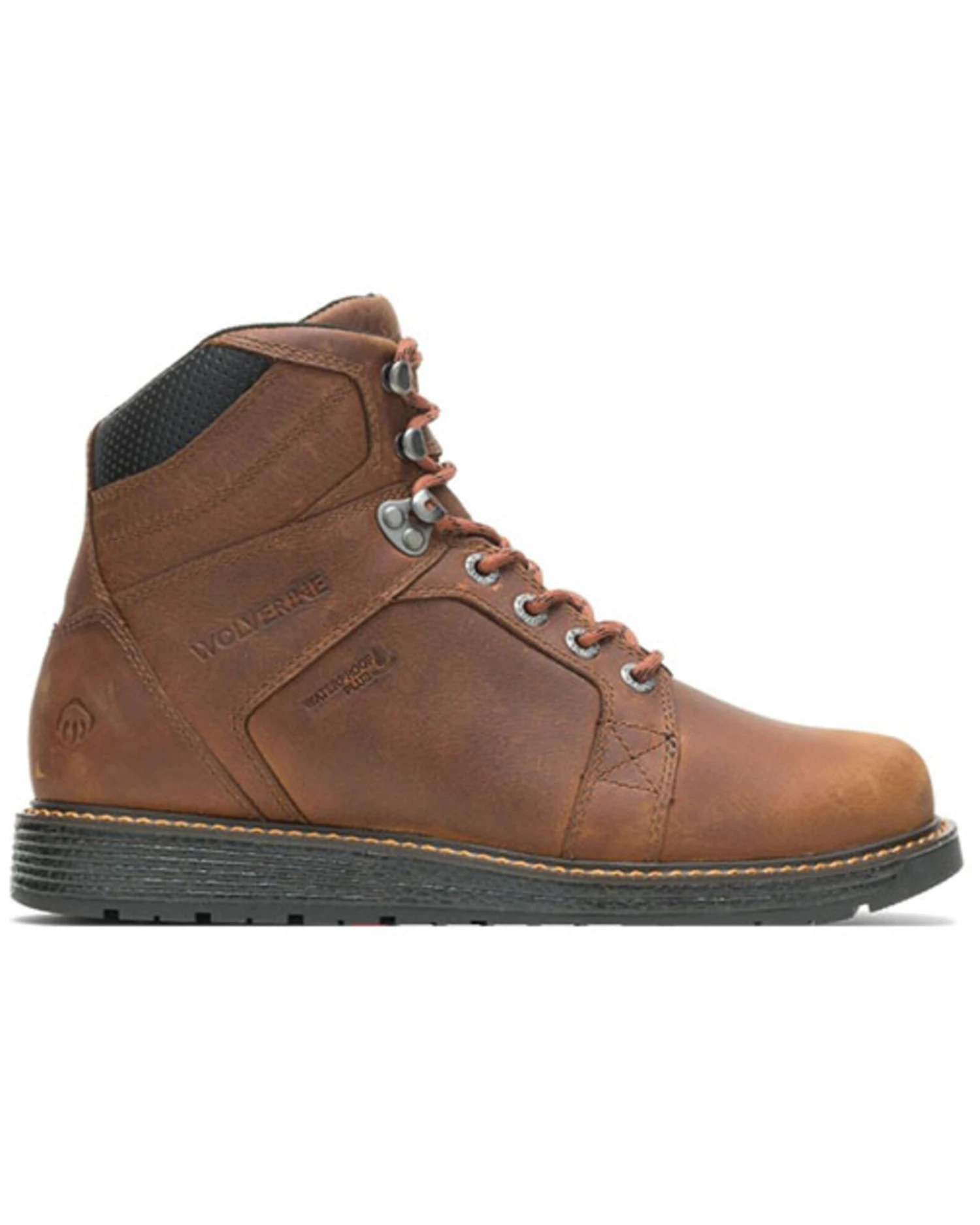 Wolverine Men's Brown Hellcat Waterproof Work Boots - Soft Toe 4 Wolverine Men's Brown Hellcat Waterproof Work Boots - Soft Toe - Image 2