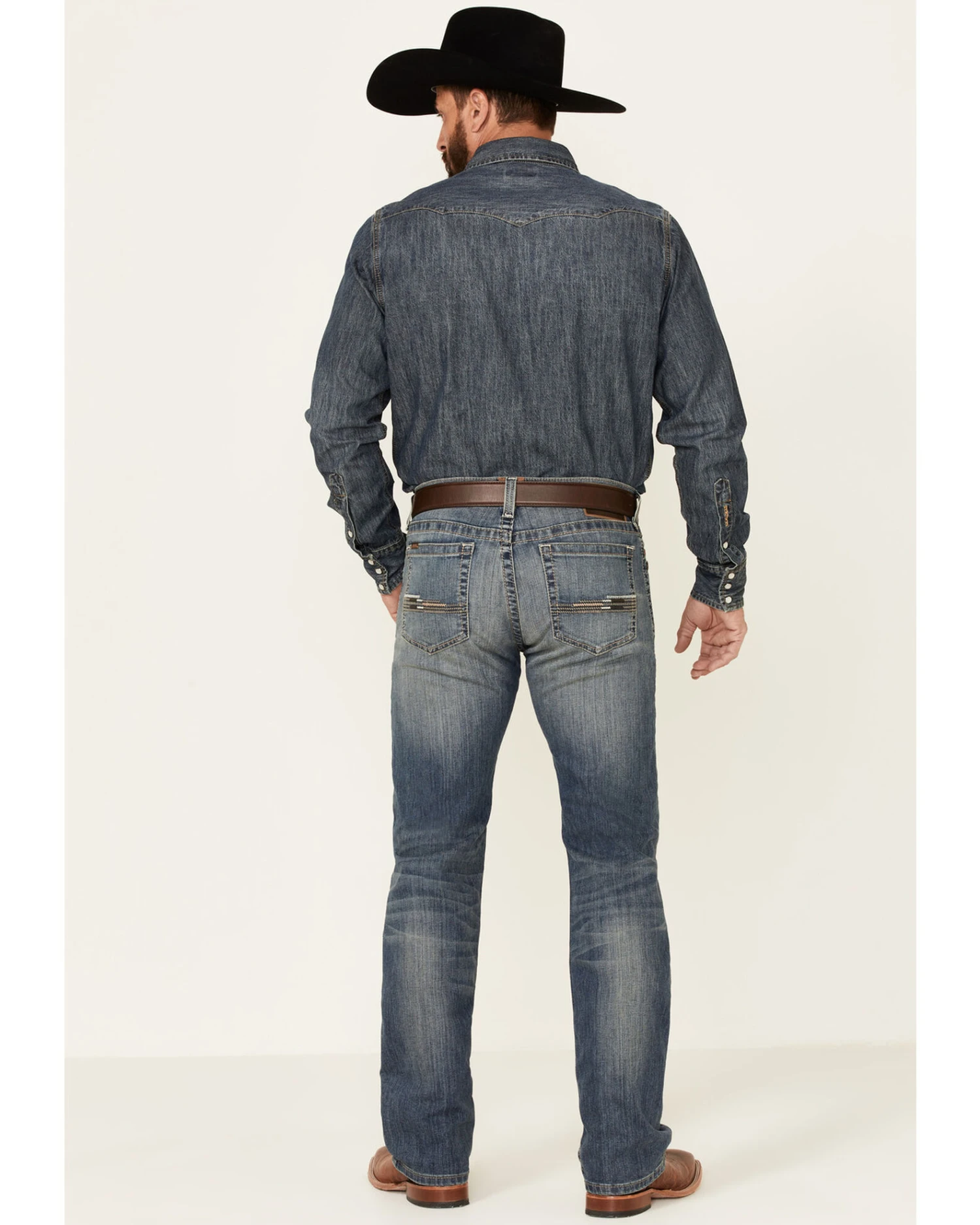 Ariat Men's M7 Jayce Offroad Medium Wash Stretch Slim Straight Jeans 5 Ariat Men's M7 Jayce Offroad Medium Wash Stretch Slim Straight Jeans - Image 3