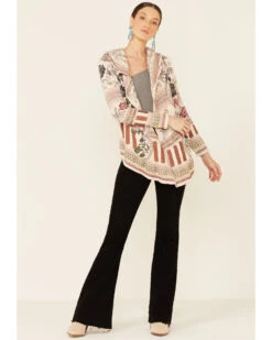 Johnny Was Women's Alabaster Cordelia Short Hoodie Jacket -Western Cowboy Equipment Store 2000350281 110 P2