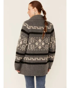 Pendleton Women's Gray Westerley Long Sleeve Cardigan -Western Cowboy Equipment Store 2000354644 020 P3