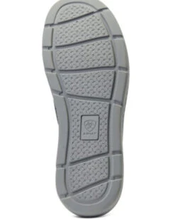 Ariat Men's Heather Brown Charcoal 360 Canvas Slip-On Casual Shoe - Moc Toe