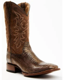 Cody James Men's Cobra Brown Exotic Western Boots - Broad Square Toe -Western Cowboy Equipment Store 2000356778 200 P1