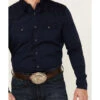 Blue Ranchwear Men's Heavy Twill Long Sleeve Snap Western Shirt -Western Cowboy Equipment Store 2000359397 410 P4