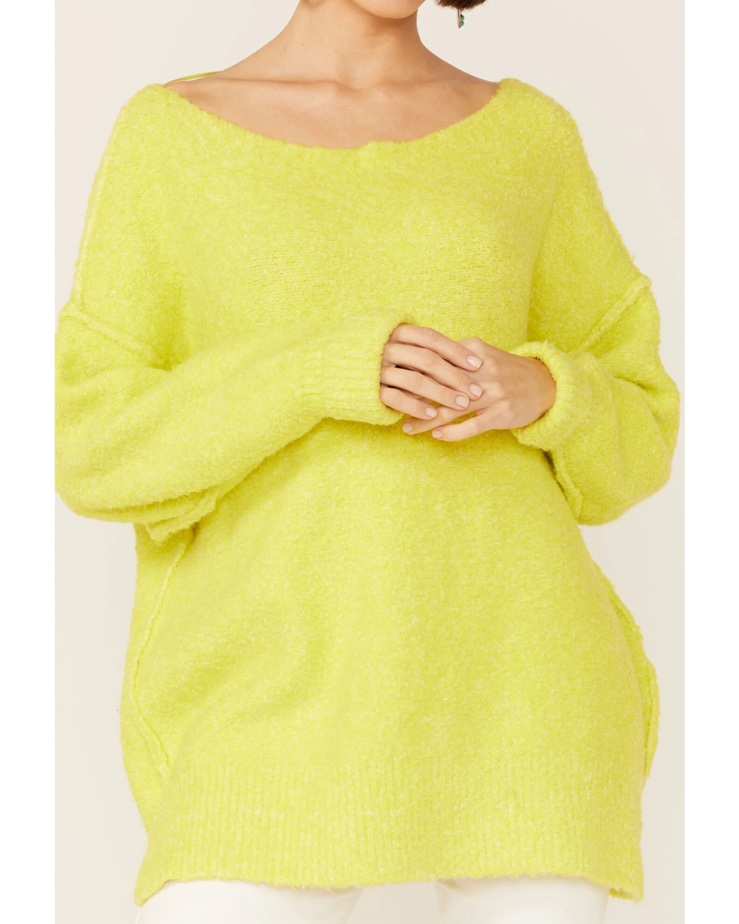 Free People Women's Citron Moira Slouchy Tunic Sweater 6 Free People Women's Citron Moira Slouchy Tunic Sweater - Image 4
