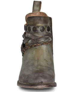 Circle G Women's Moss Zipper Harness Fashion Booties - Round Toe -Western Cowboy Equipment Store 2000361041 370 P3