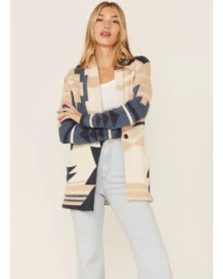 Pendleton Women's Graphic Wool Blend Cardigan Sweater -Western Cowboy Equipment Store 2000361106 280 P1