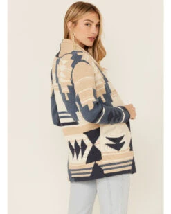 Pendleton Women's Graphic Wool Blend Cardigan Sweater -Western Cowboy Equipment Store 2000361106 280 P3