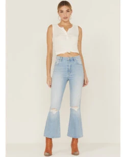 Rolla's Women's Dusters Bluebird Crop Bootcut Jeans 8 Rolla's Women's Dusters Bluebird Crop Bootcut Jeans -Western Cowboy Equipment Store 2000362514 400 P1