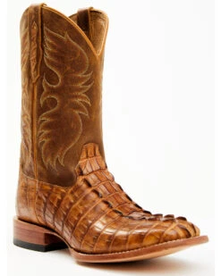 Cody James Men's Caiman Cognac 12" Exotic Western Boots - Broad Square Toe -Western Cowboy Equipment Store 2000366182 280 P1