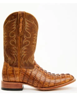 Cody James Men's Caiman Cognac 12" Exotic Western Boots - Broad Square Toe -Western Cowboy Equipment Store 2000366182 280 P2