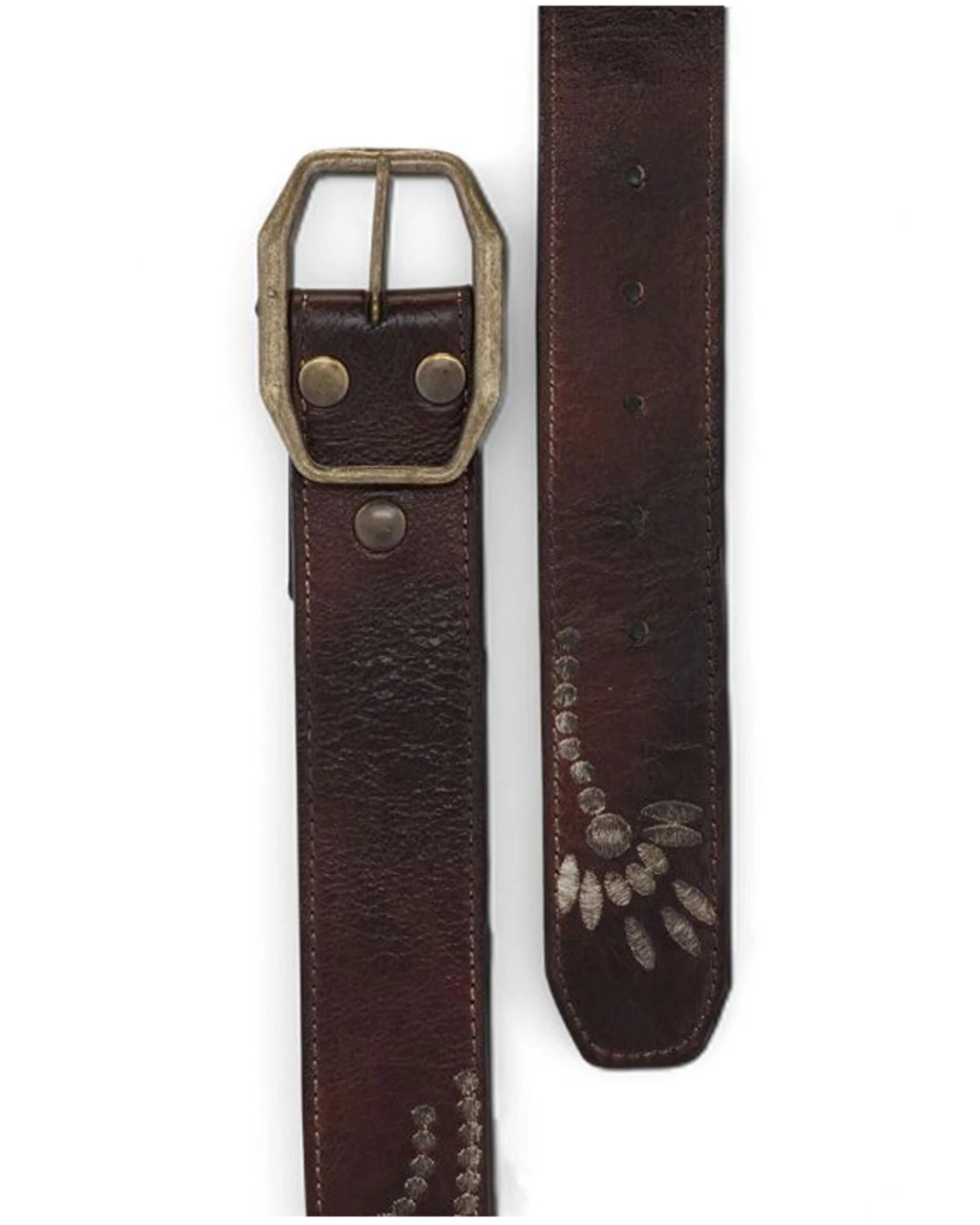 Bed Stu Women's Mohawk Rustic Floral Embroidery Belt 3 Bed Stu Women's Mohawk Rustic Floral Embroidery Belt