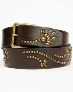 Bed Stu Women's Hudson Brown Leather Belt