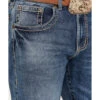 Rock 47 By Wrangler Men's Ash Medium Wash Stretch Slim Straight Jeans -Western Cowboy Equipment Store 2000366716 414 P2